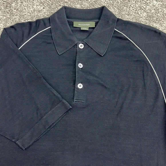 トップス 00s Ermenegildo Zegna knit polo y2k Knitted cotton polo shirt in grey - Zegna | Mytheresa